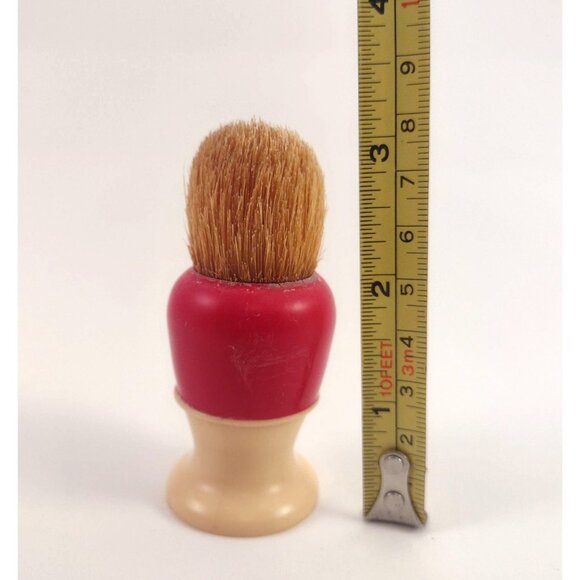 Vintage Mohawk 3-338 Shaving Brush With Red & Cream Handle Mens Beard Care - Picture 5 of 5